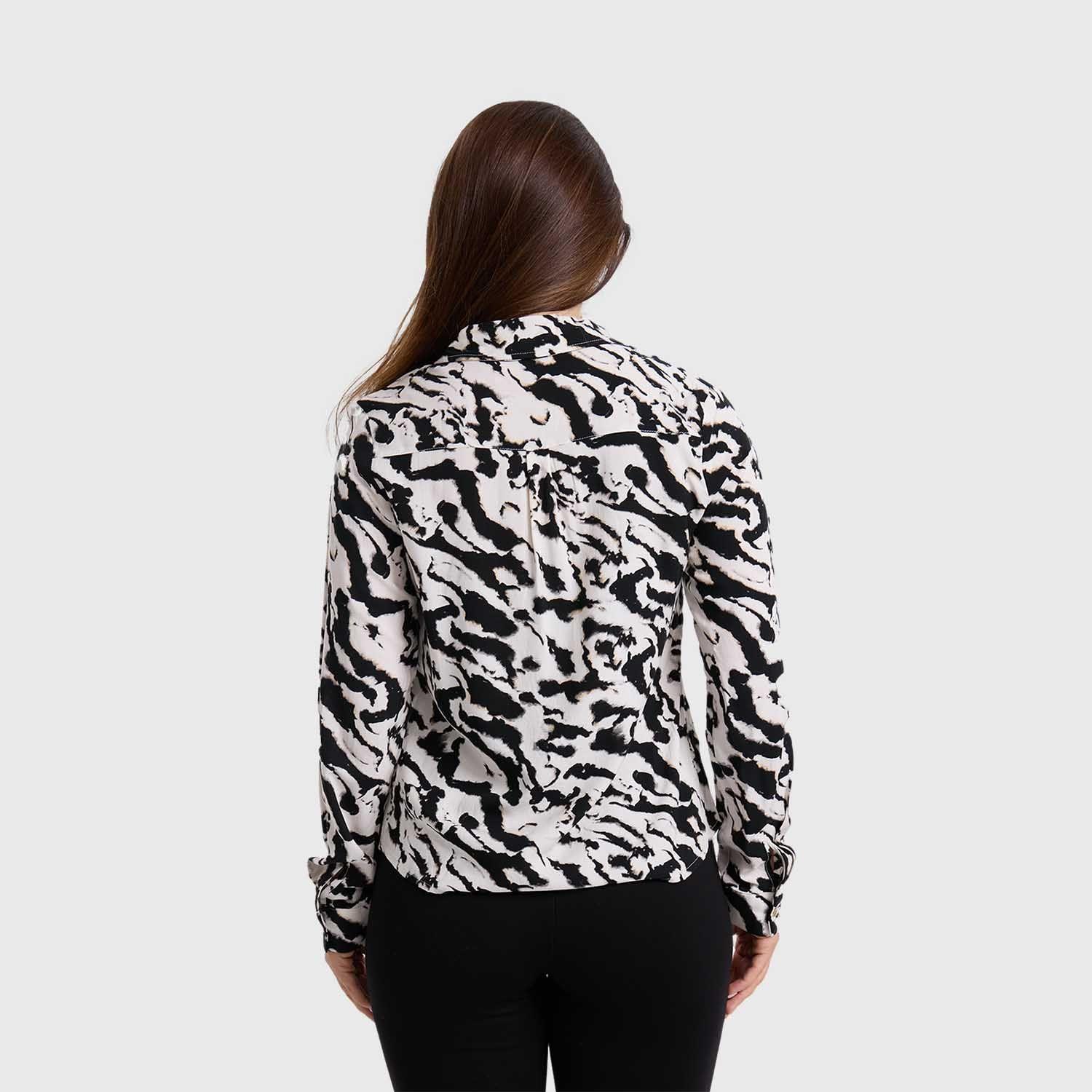 Blusa Mujer Abotonada Arena-2