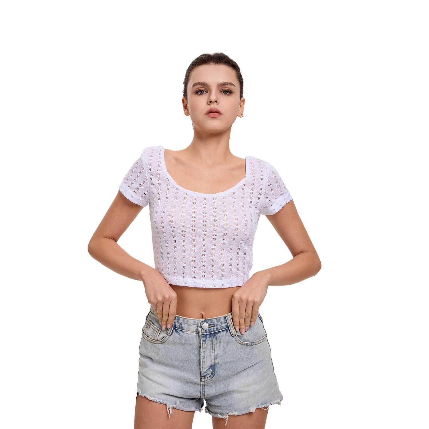Polera Mujer Textura Blanco Fashion's Park-0