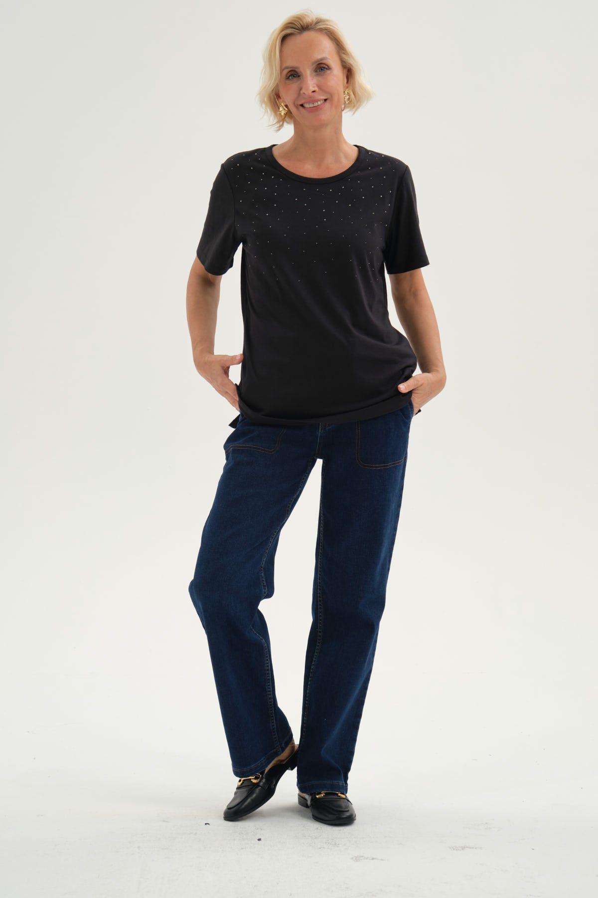 Polera Mujer Con Tachas Negro-3