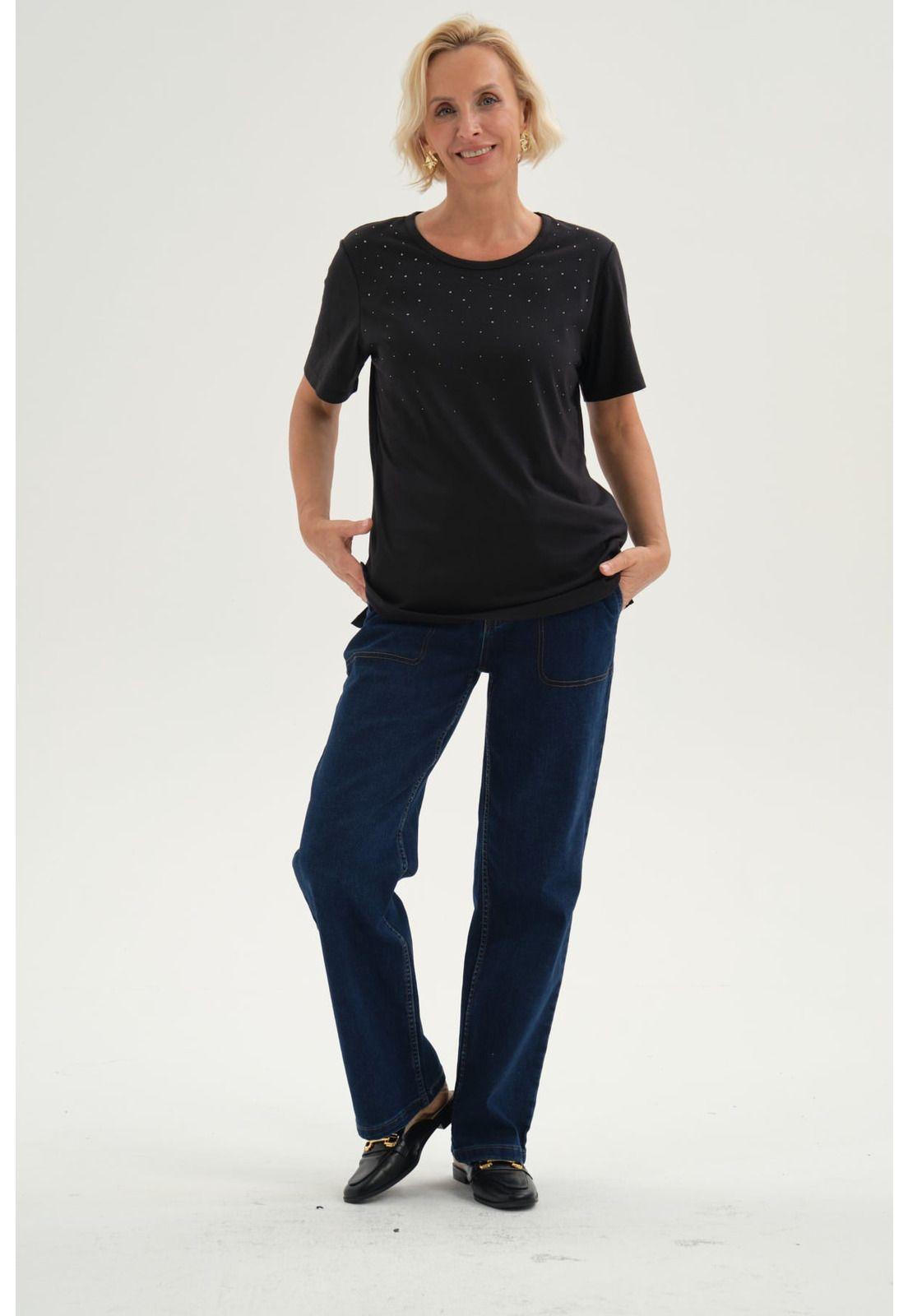 Polera Mujer Con Tachas Negro-3