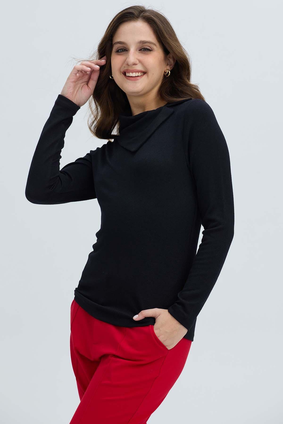 Sweater Mujer Casual Negro II-1