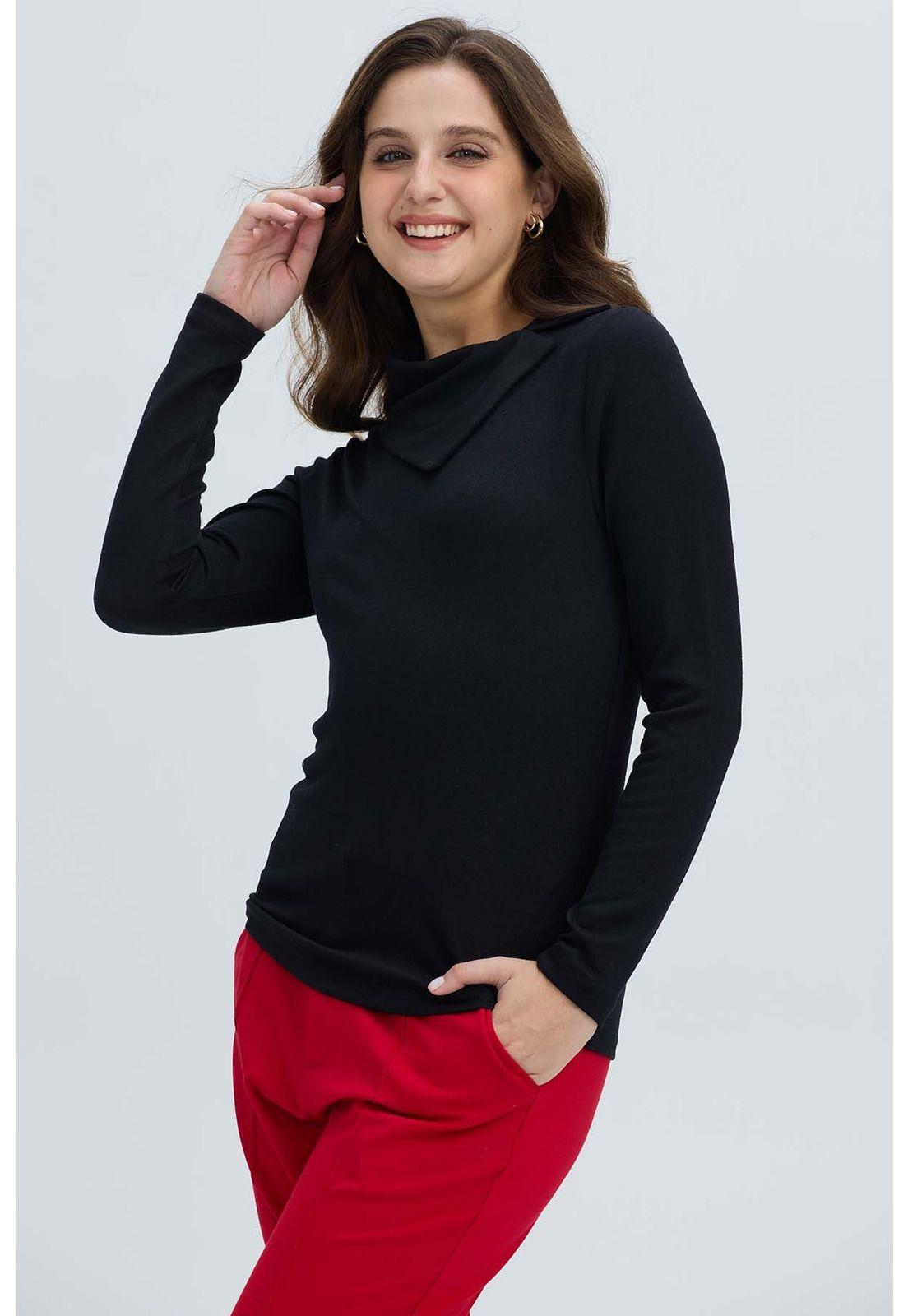 Sweater Mujer Casual Negro - ll-1