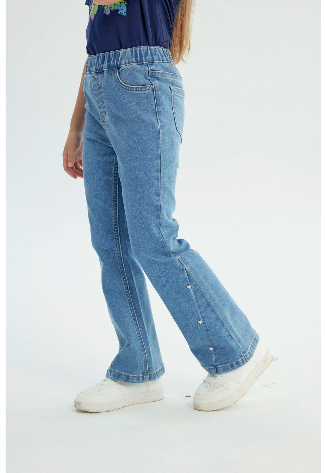 Jeans Niña Flare Azul - Vlll-1