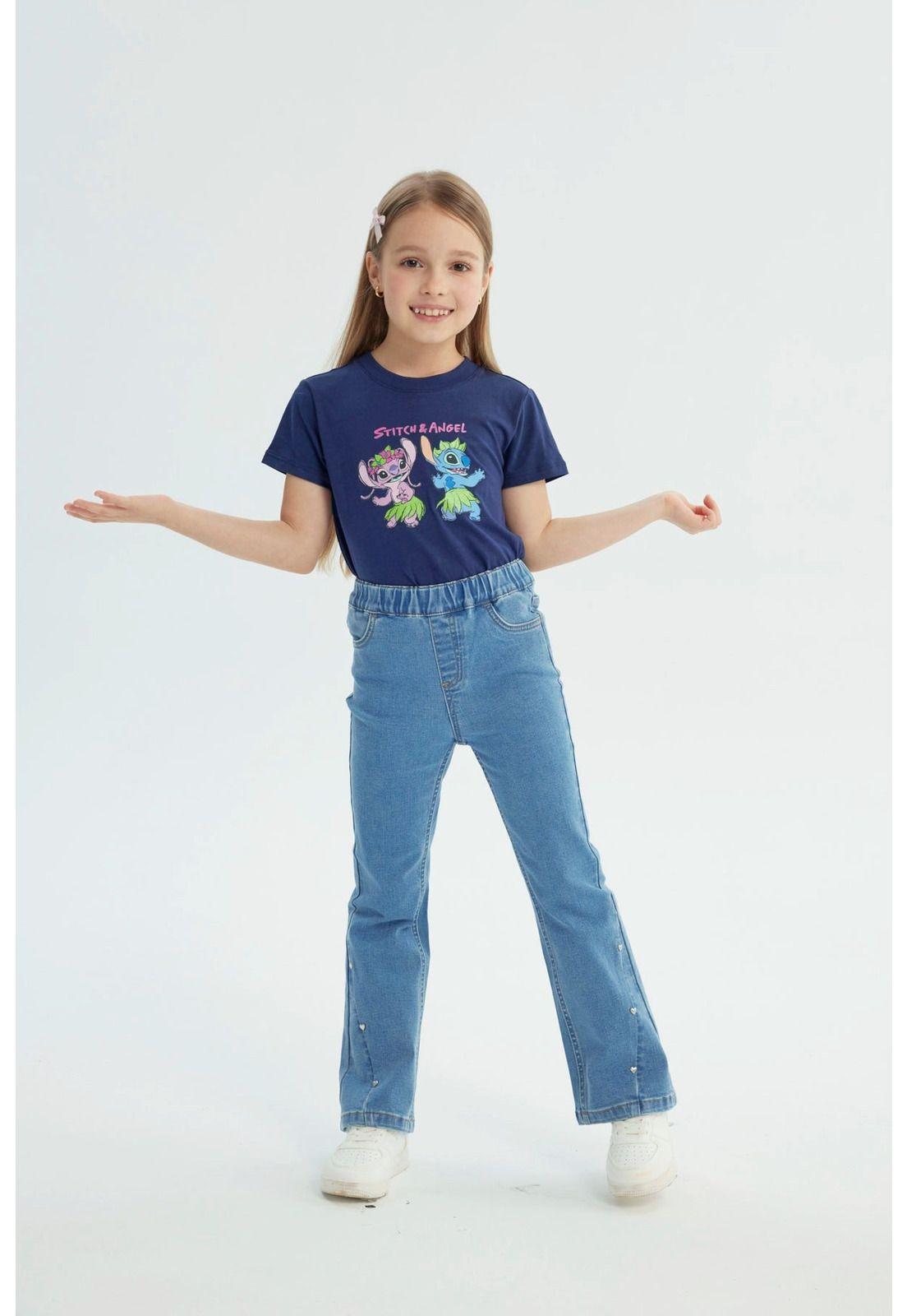 Jeans Niña Flare Azul - Vlll-3