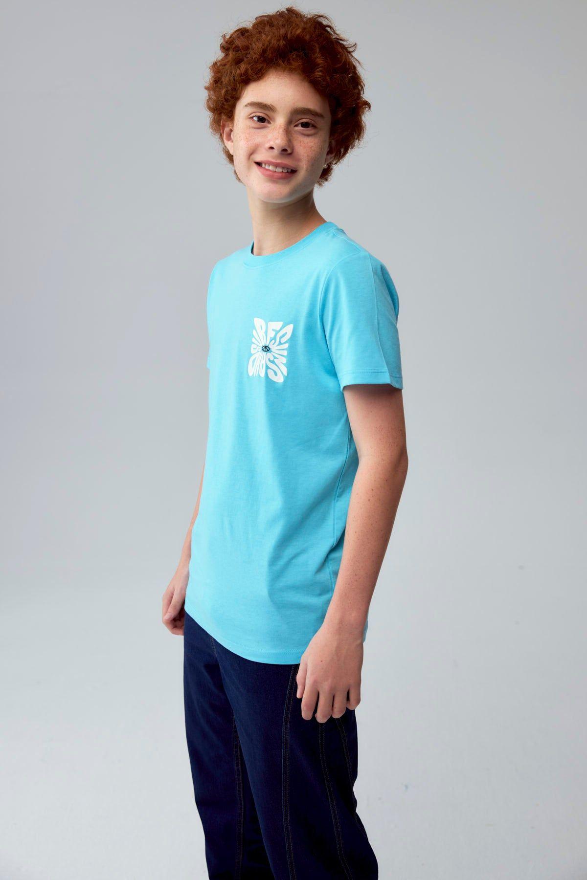 Polera Niño Print Menta-2