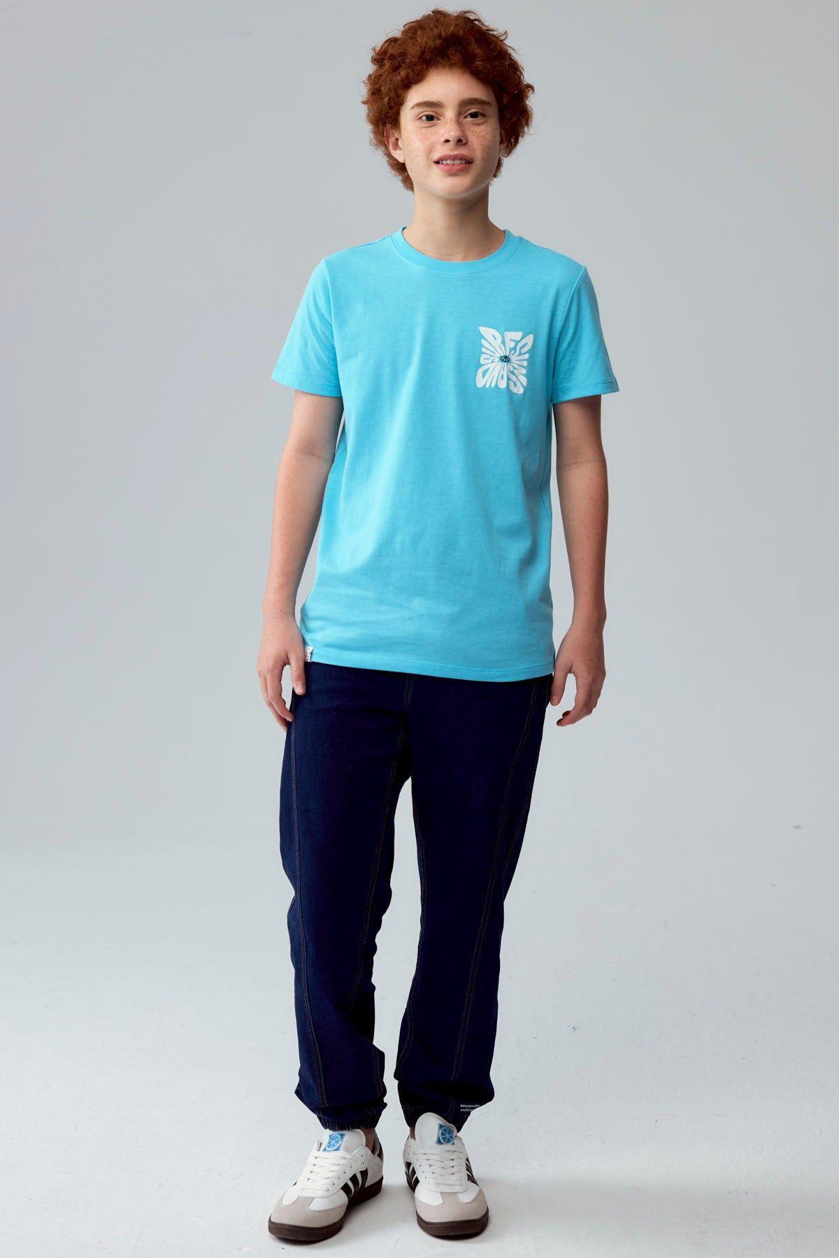 Polera Niño Print Menta-3