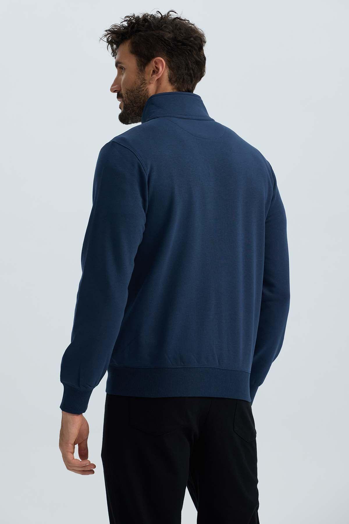 Polerón Hombre Full Zipper Azul-2