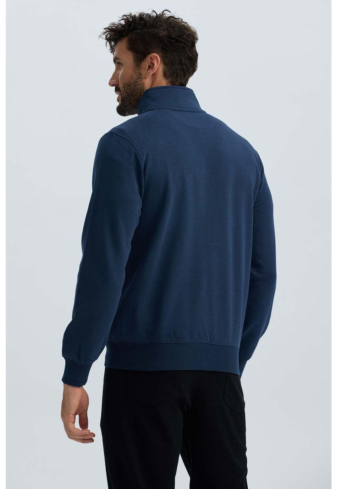 Polerón Hombre Full Zipper Azul - ll-2