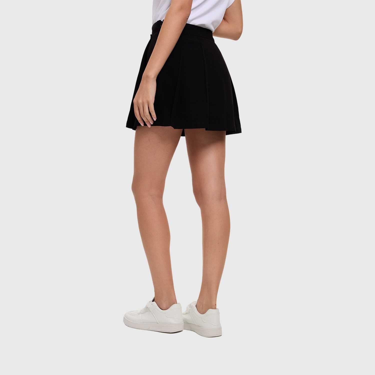 Short Mujer Falda Sastre Negro Fashion's Park-2
