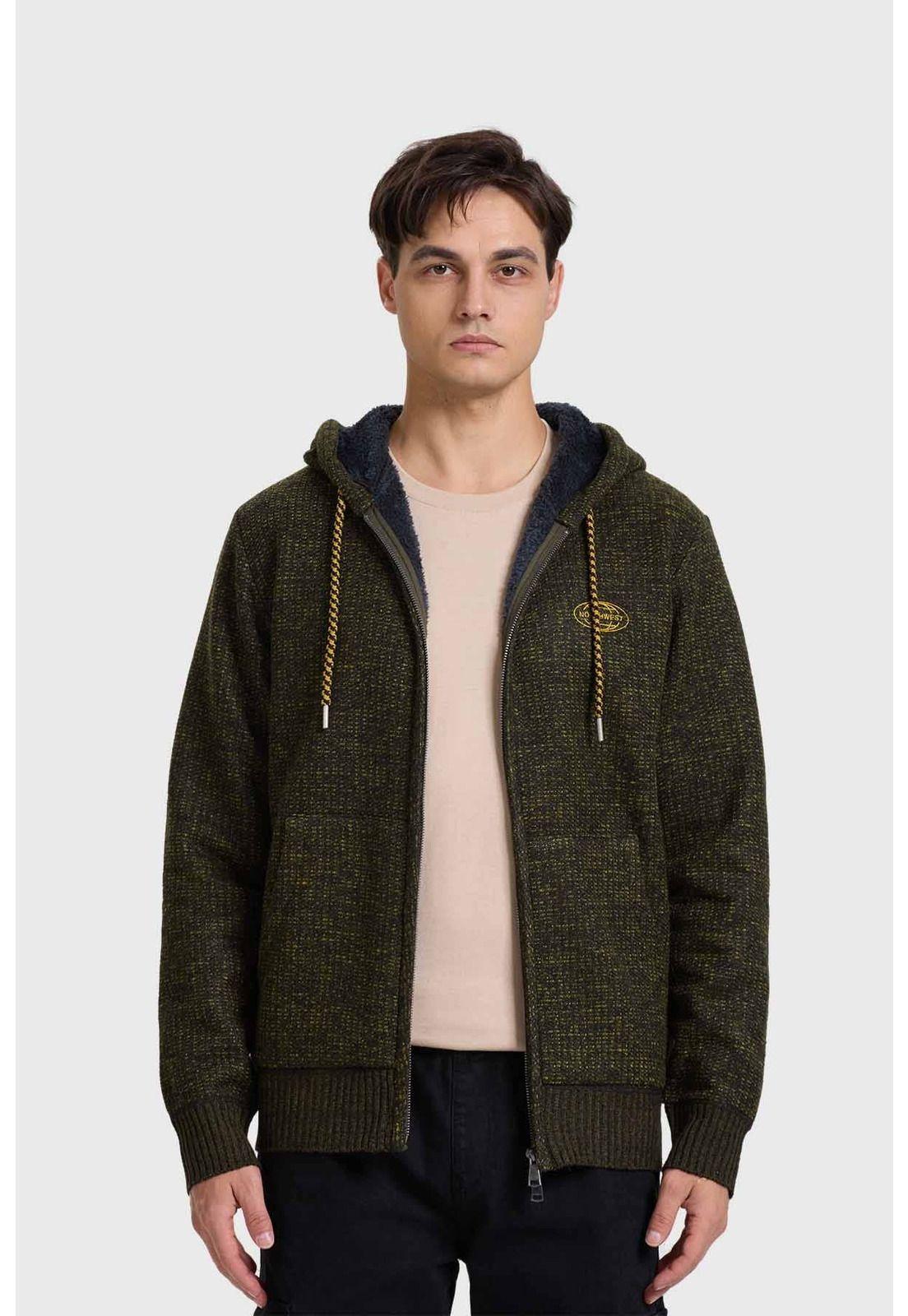 Polerón Hombre Con Polar Verde-0