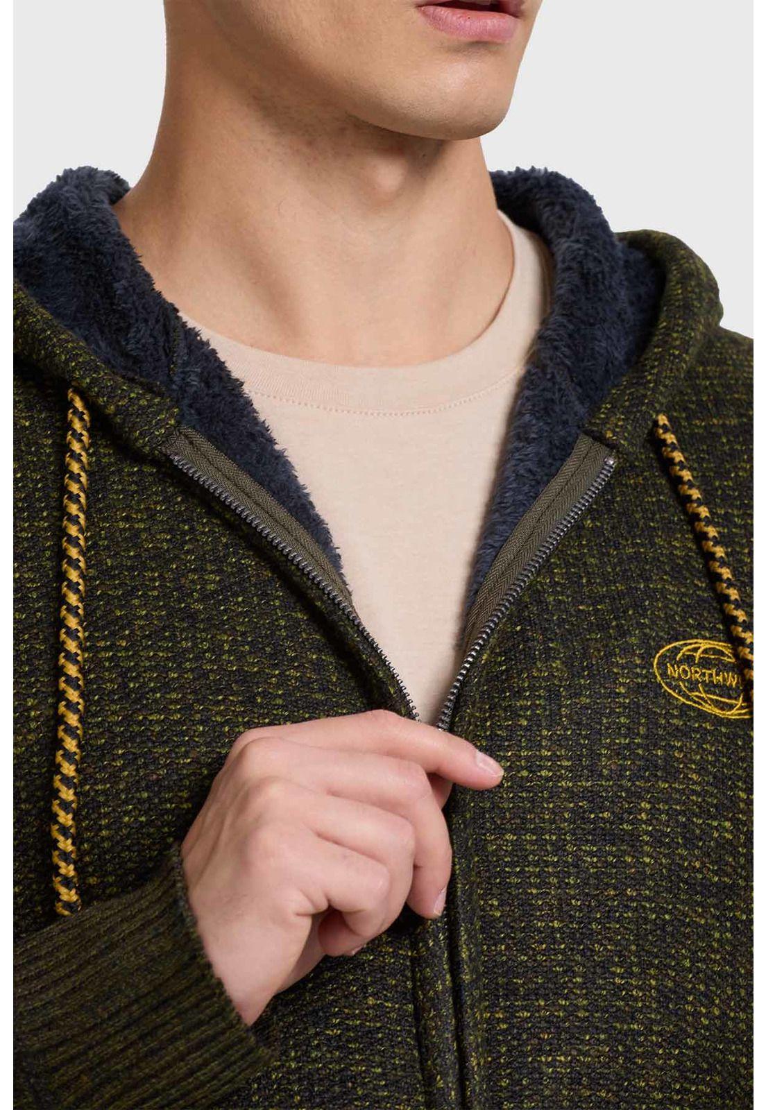 Polerón Hombre Con Polar Verde-1