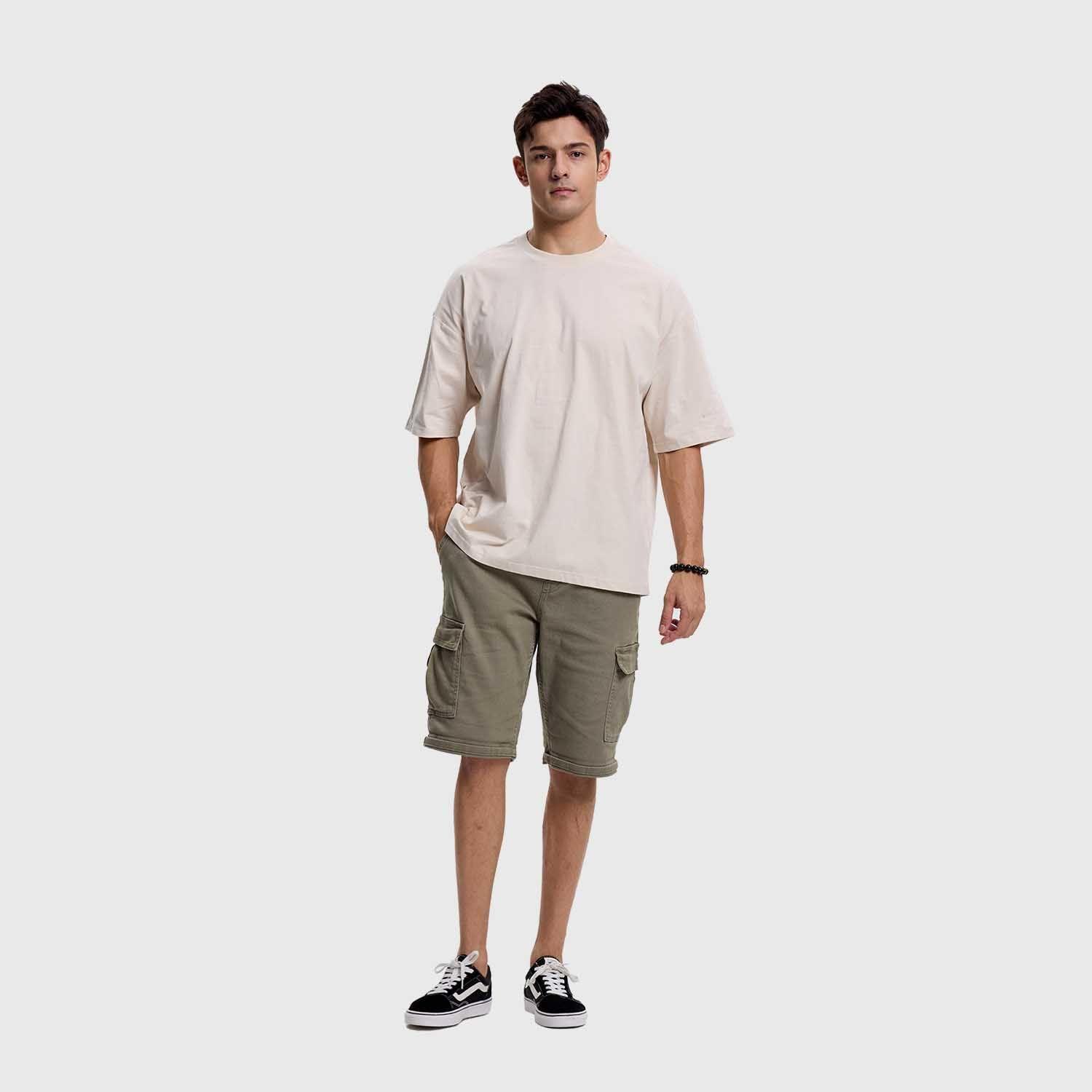Polera Hombre Oversize Beige I Fashions Park-3
