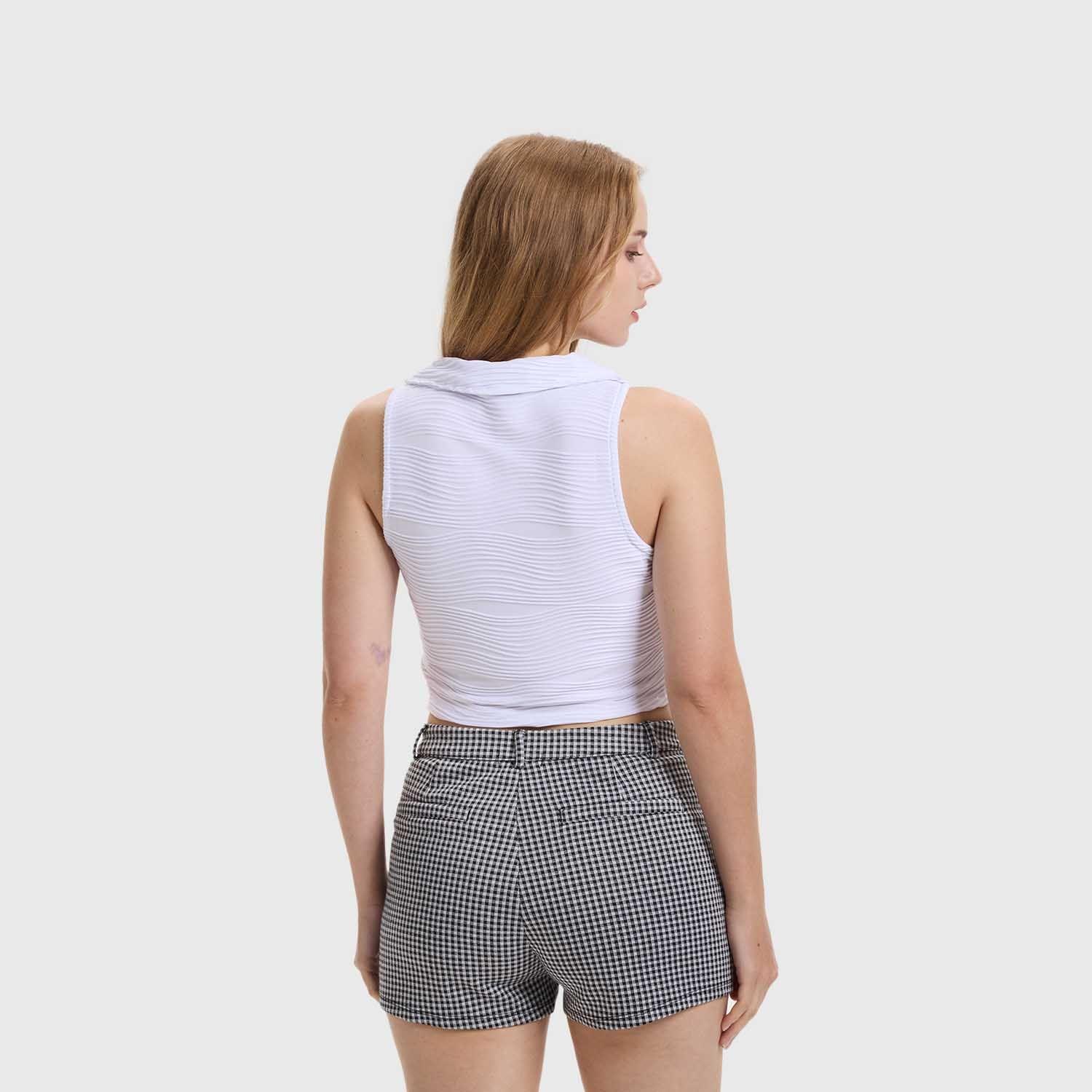 Polera Mujer Abotonada Blanco Fashion's Park-2