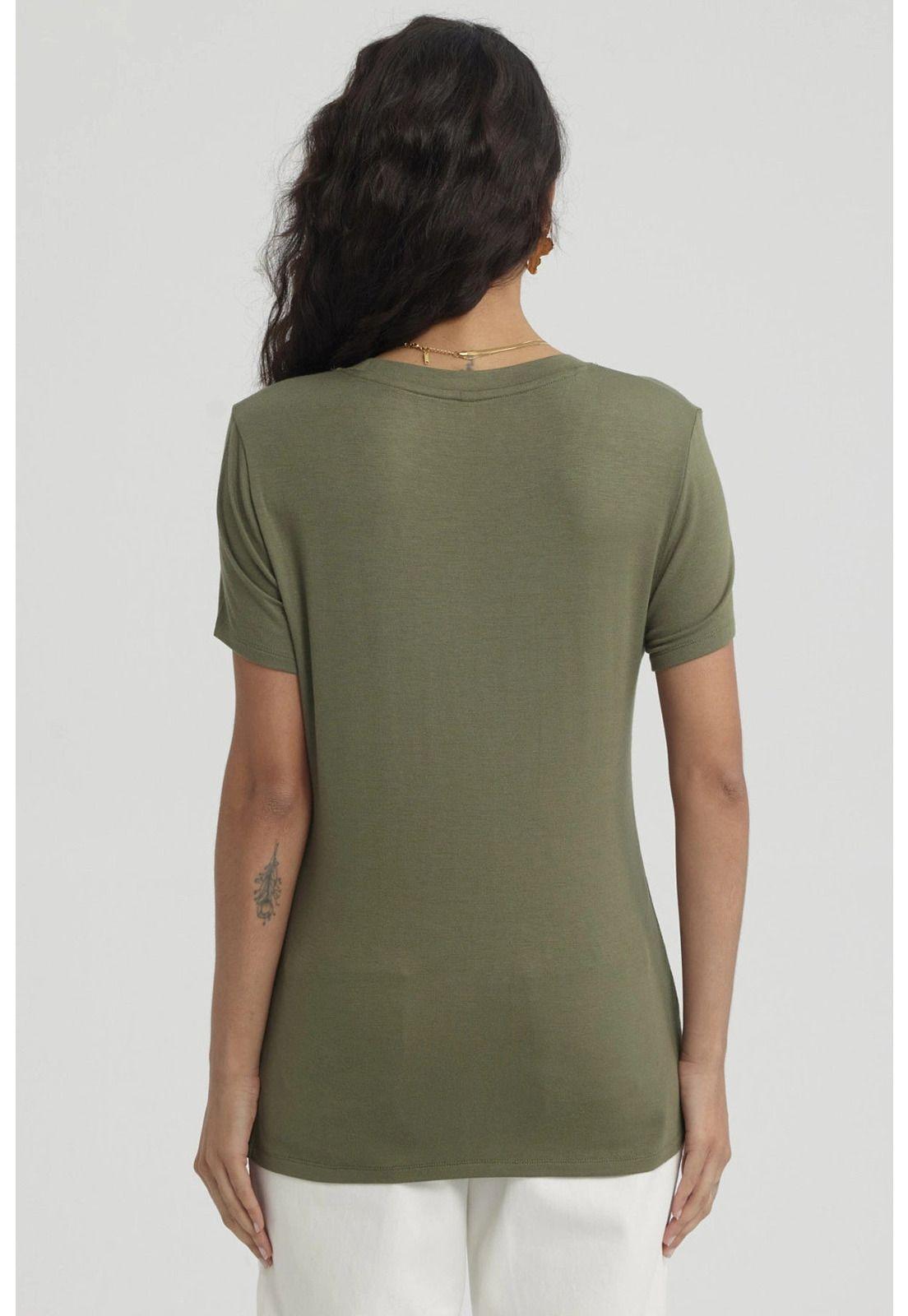 Polera Mujer Print Verde Musgo-2