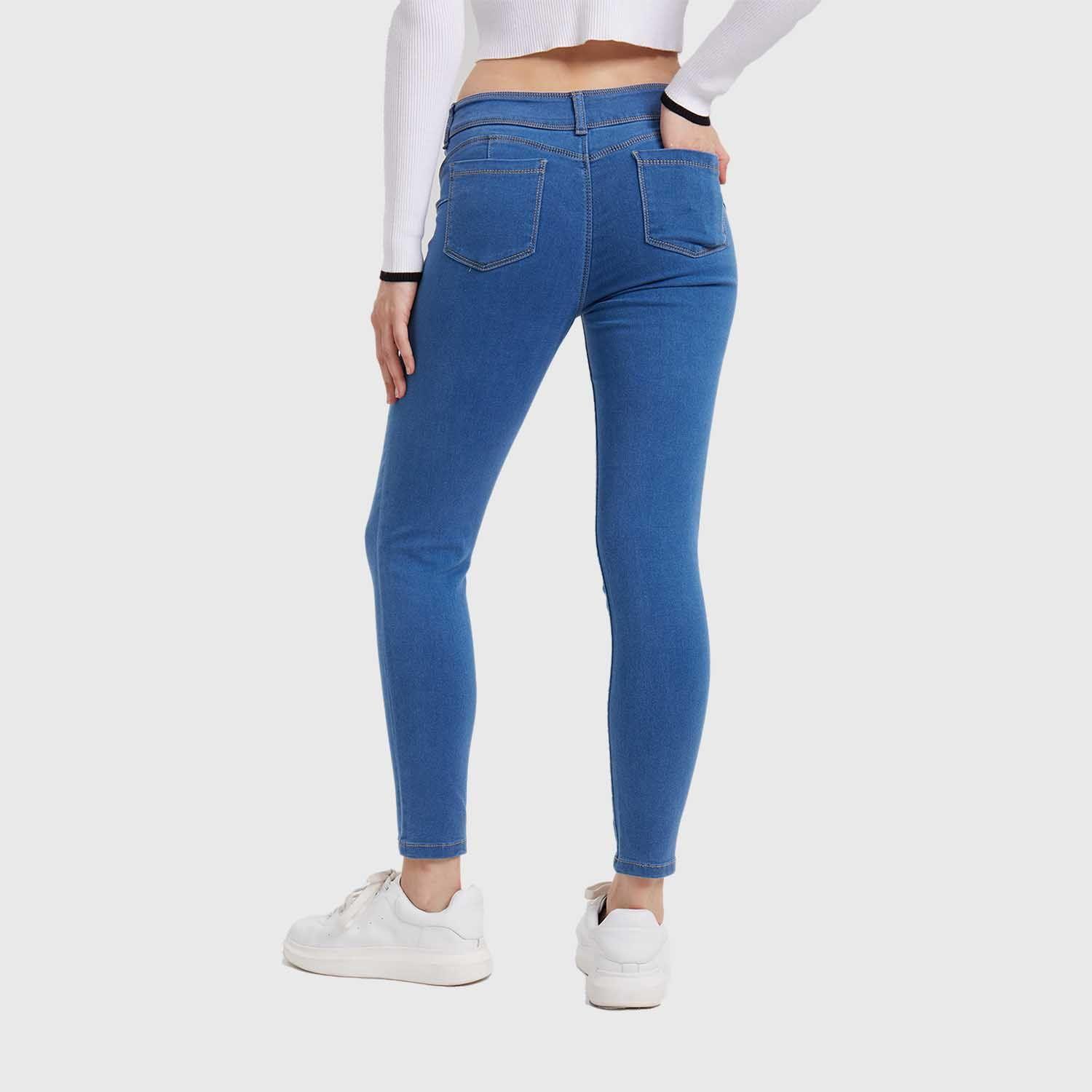 Jeans Mujer Skinny Pushup Jeny Azul-2
