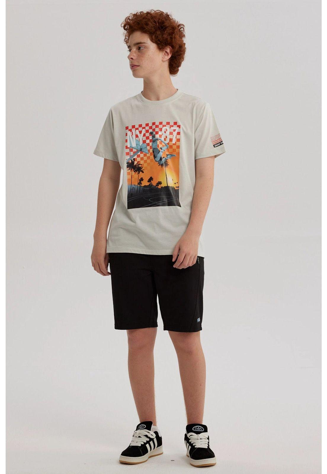 Polera Niño Print Posicional Gris - ll-3