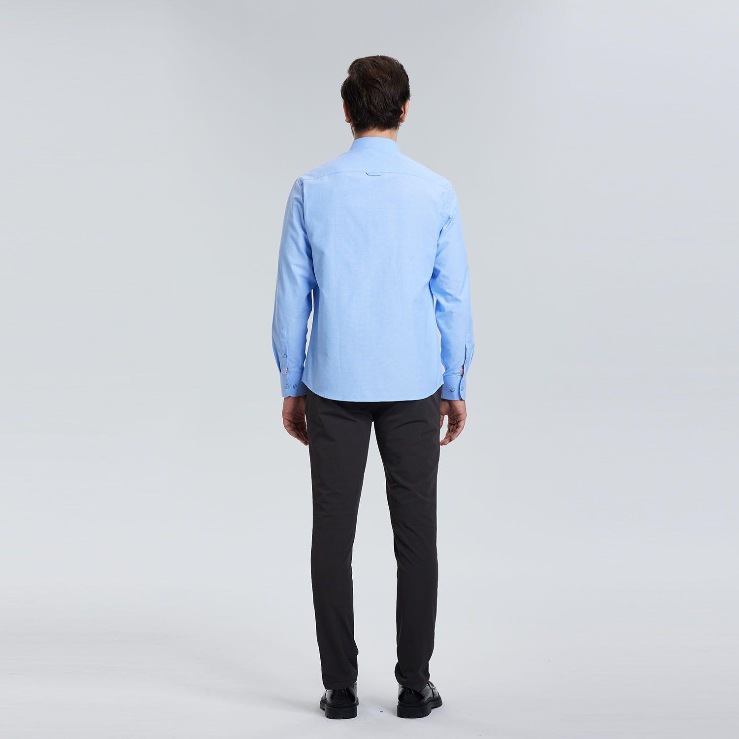 Camisa Oxford Celeste Hombre-2