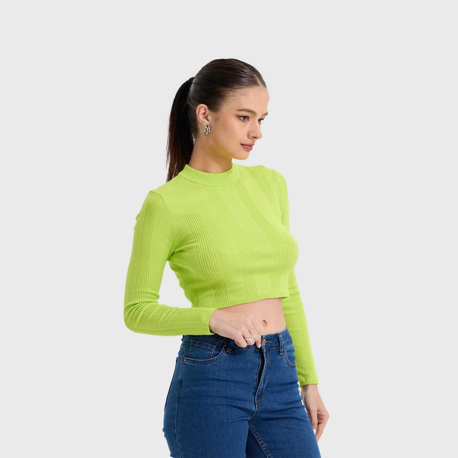 Sweater Mujer Aplicación Colores Cafe Fashion's Park-1