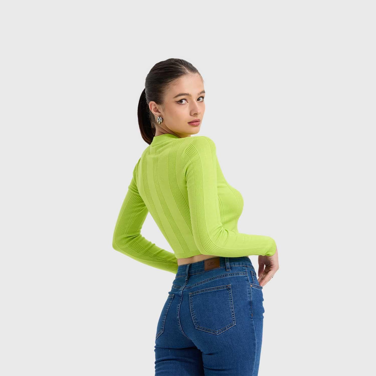 Sweater Mujer Aplicación Colores Cafe Fashion's Park-2