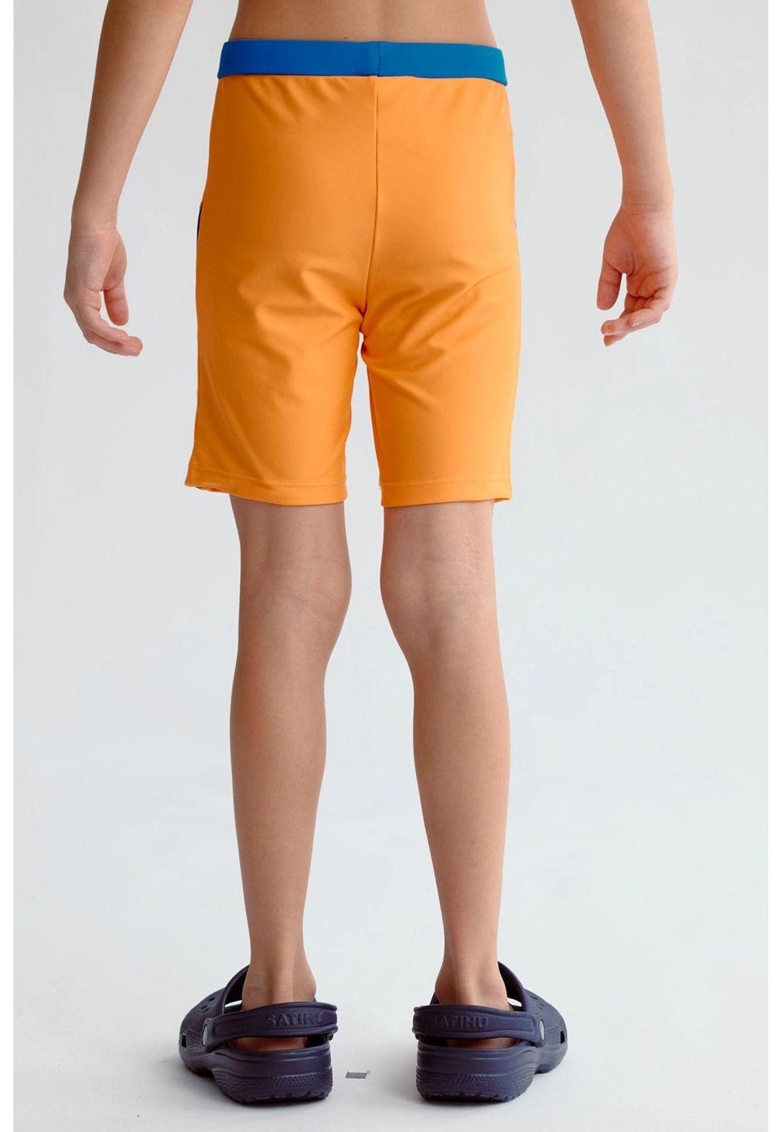 Short De Baño Niño Básico Naranjo-2