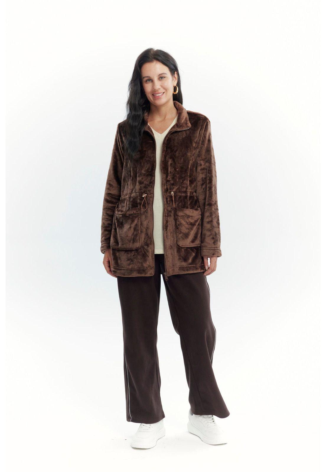 Polar Mujer Cintura Ajustable Café Oscuro-3