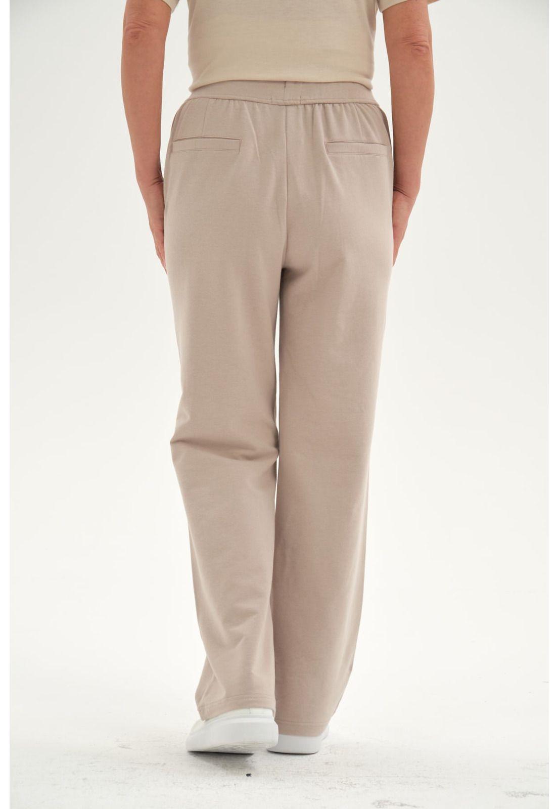 Pantalón Buzo Mujer Clásico Beige-2