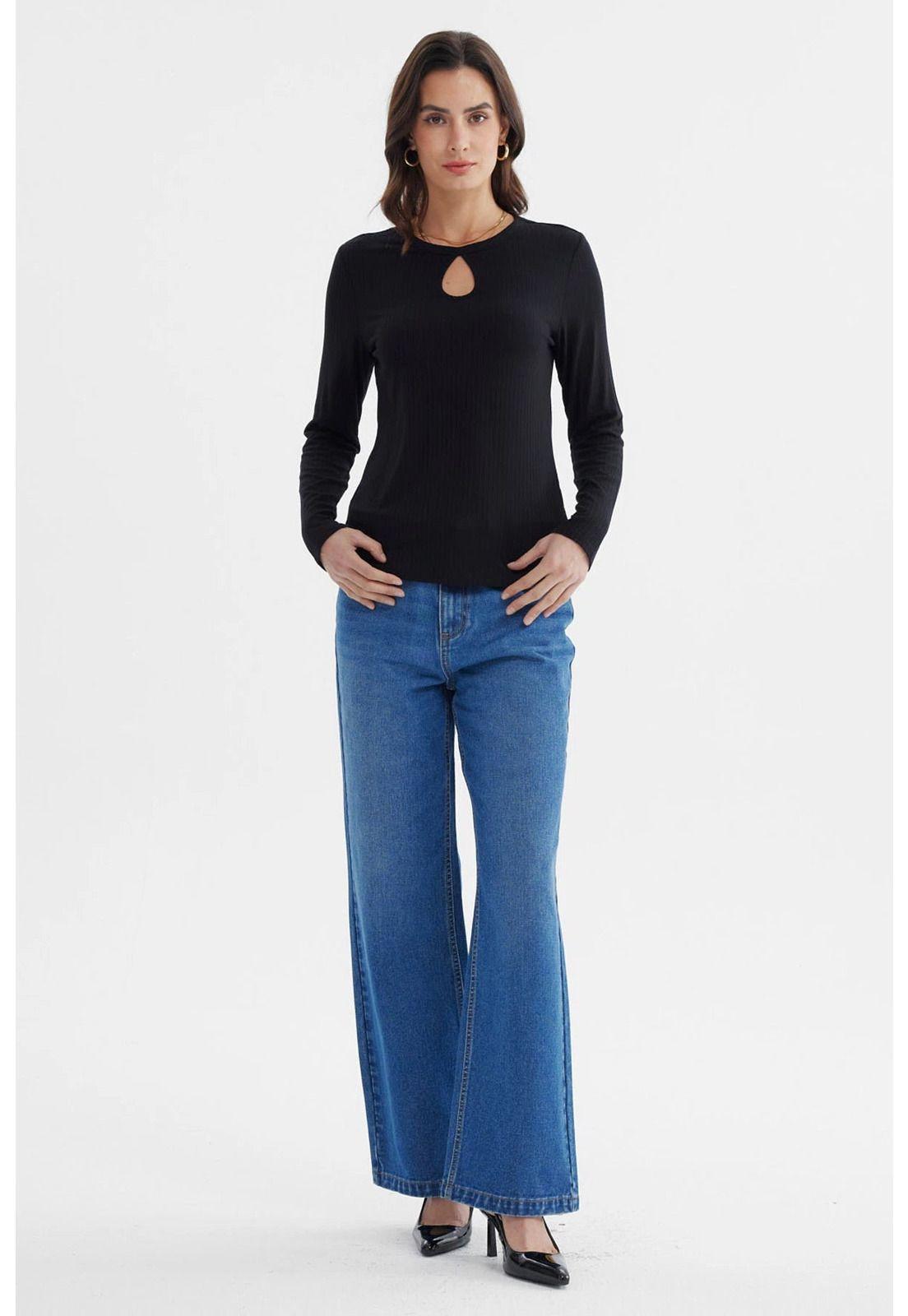 Polera Mujer Ajustado Negro - lll-3