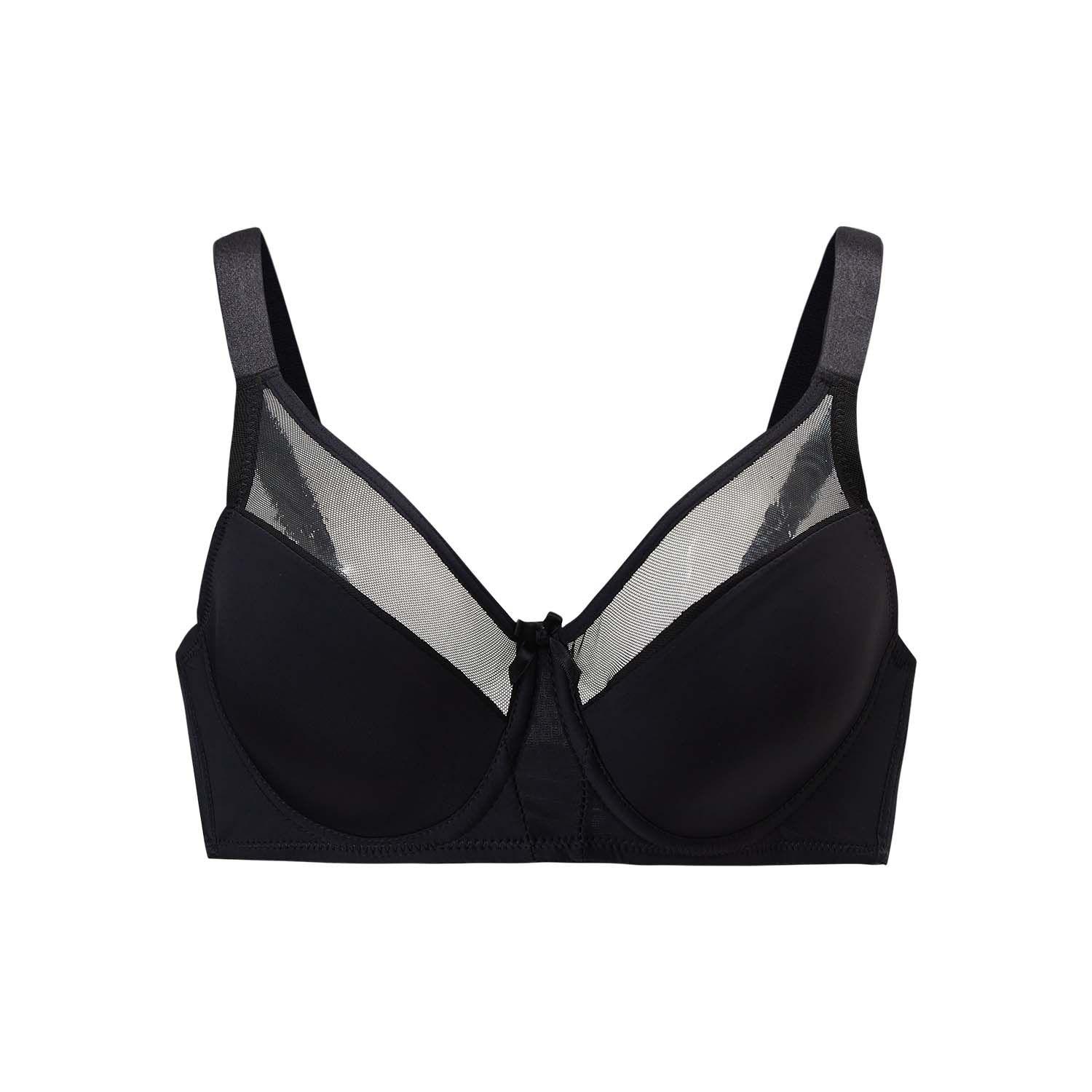 Sostén Mujer Detalle Mesh Support Negro Fashion's Park-0