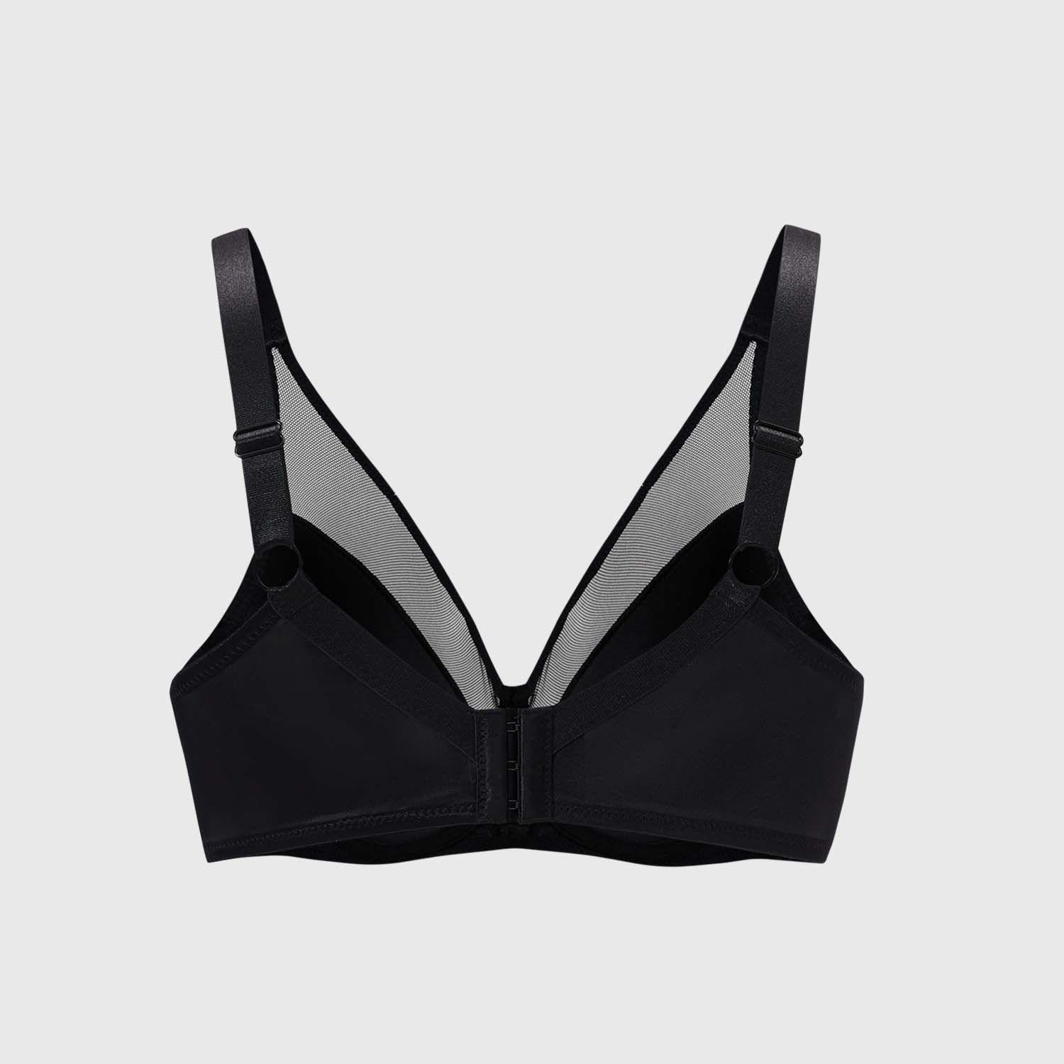 Sostén Mujer Detalle Mesh Support Negro Fashion's Park-1