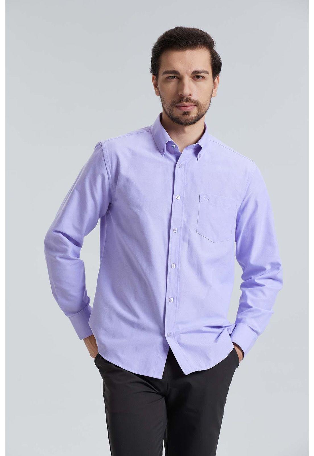 Camisa Oxford Lila-0