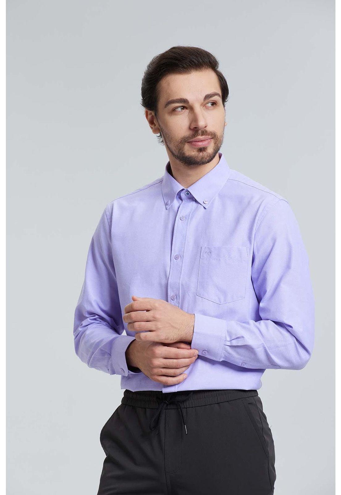 Camisa Oxford Lila-1