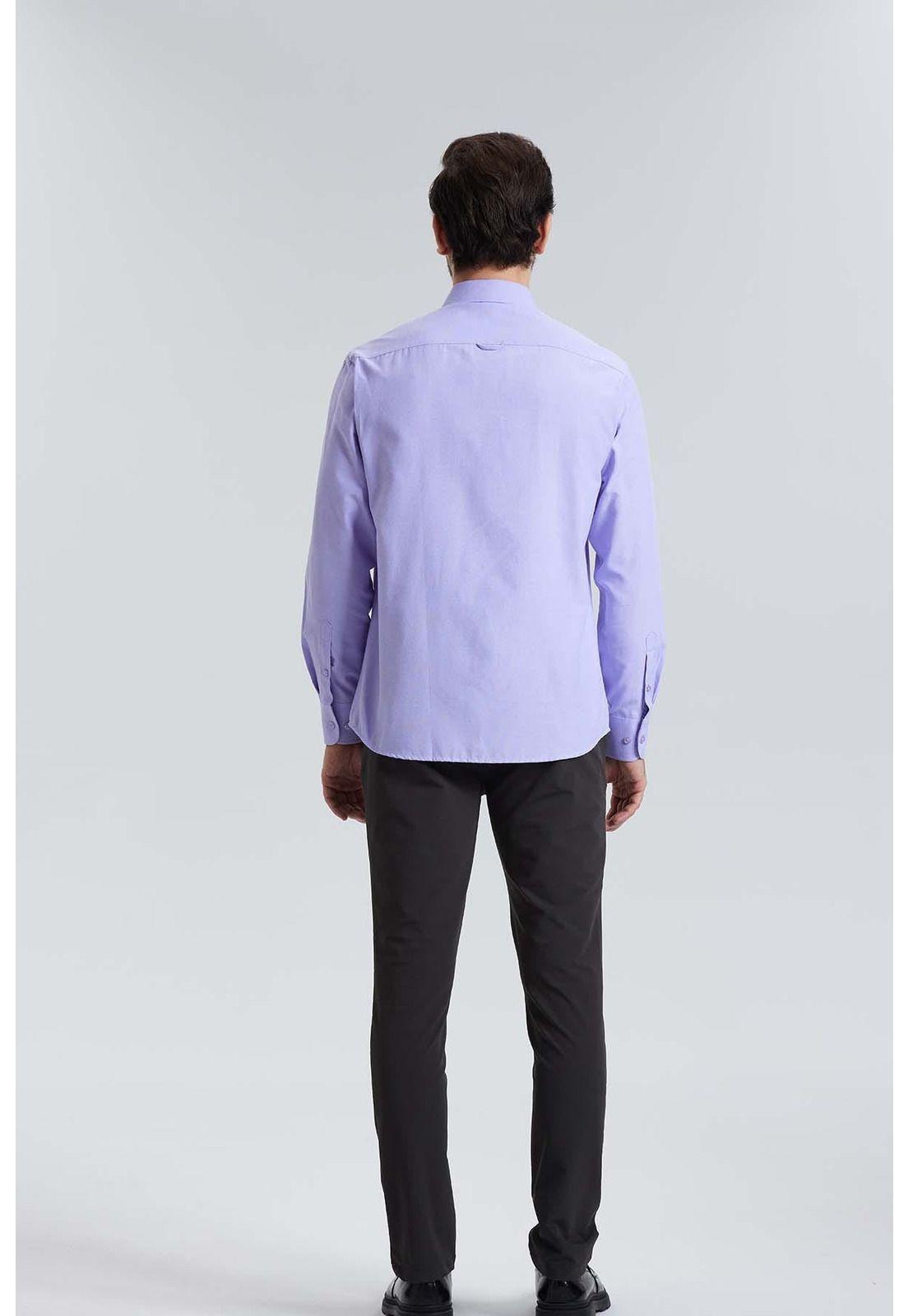 Camisa Oxford Lila-2