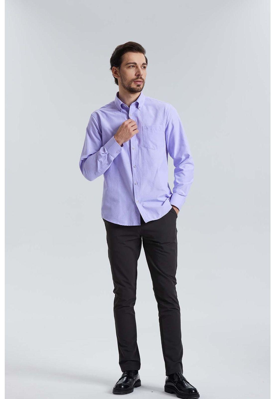 Camisa Oxford Lila-3