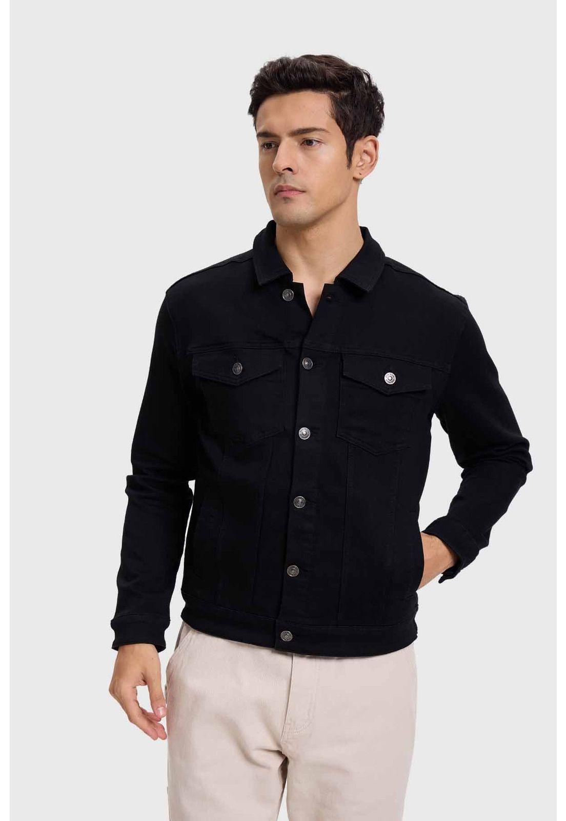 Chaqueta Hombre Jogger Negro-1