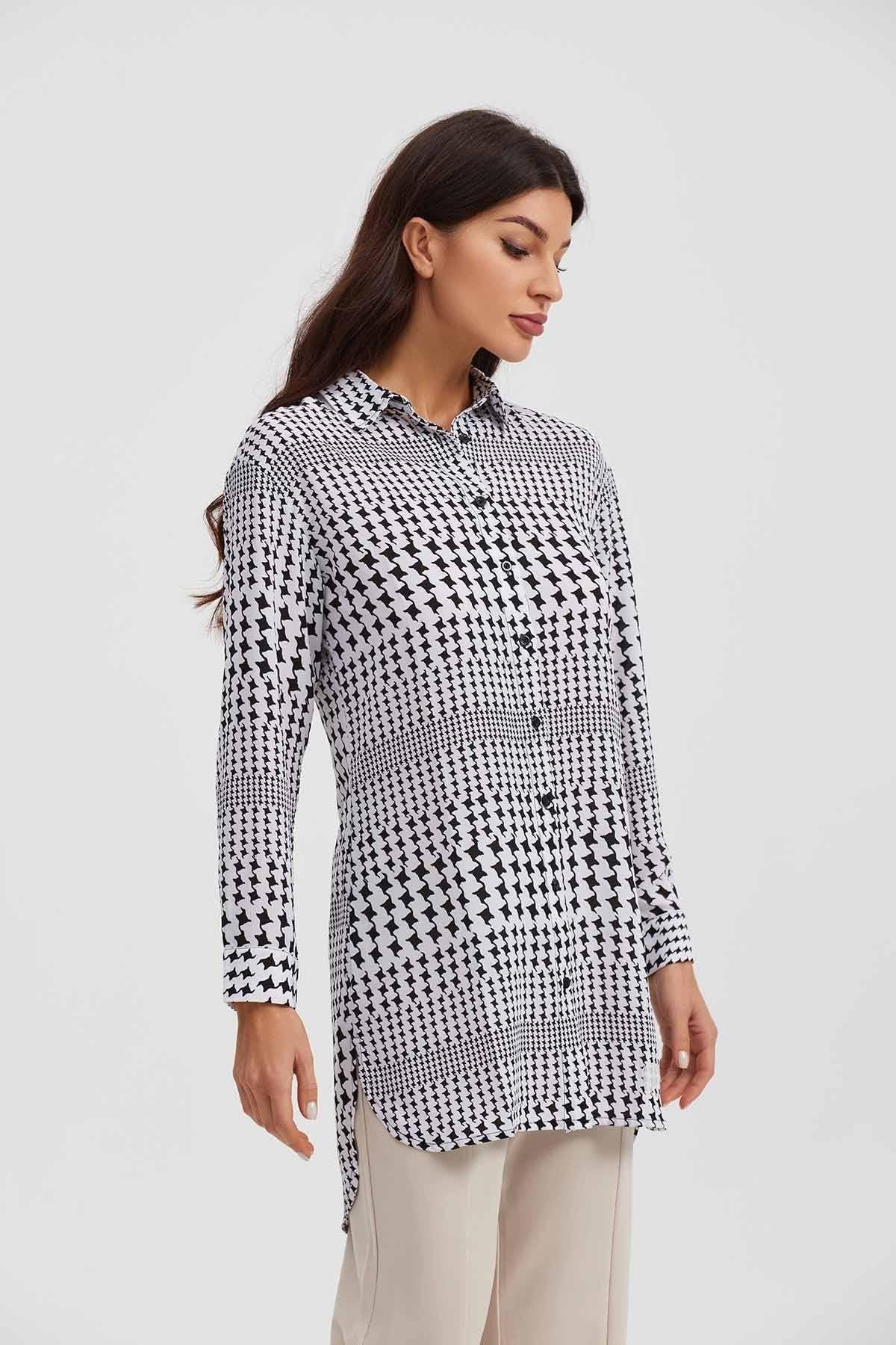 Blusa Mujer Tipo Camisa Blanco-0