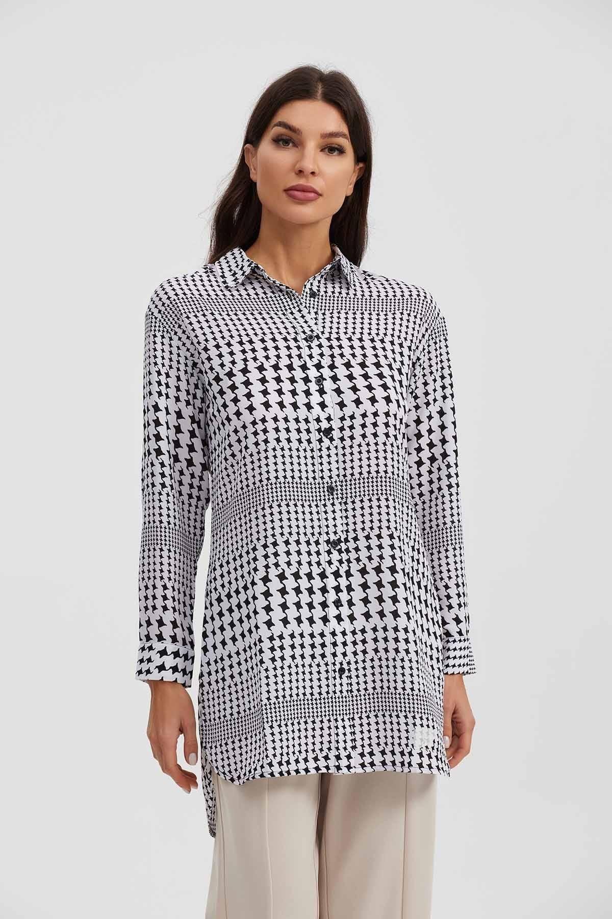 Blusa Mujer Tipo Camisa Blanco-3