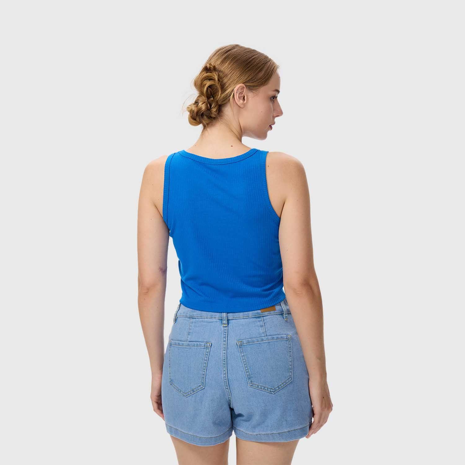 Polera Mujer Sudadera Azul Electrico Fashions Park-2