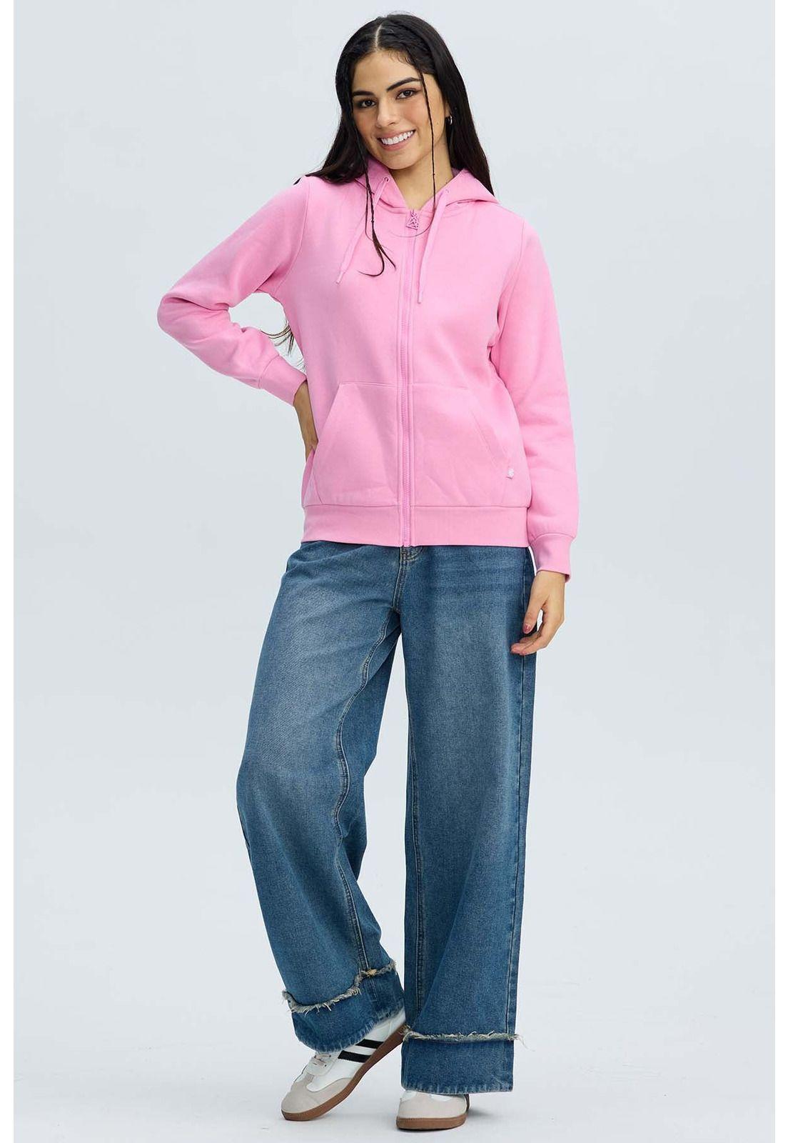 Polerón Mujer Hoodie Palo Rosa-3