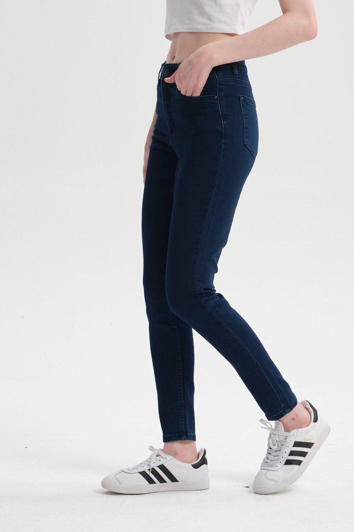 Jeans Mujer Super Skinny Emilia Azul Marino-1