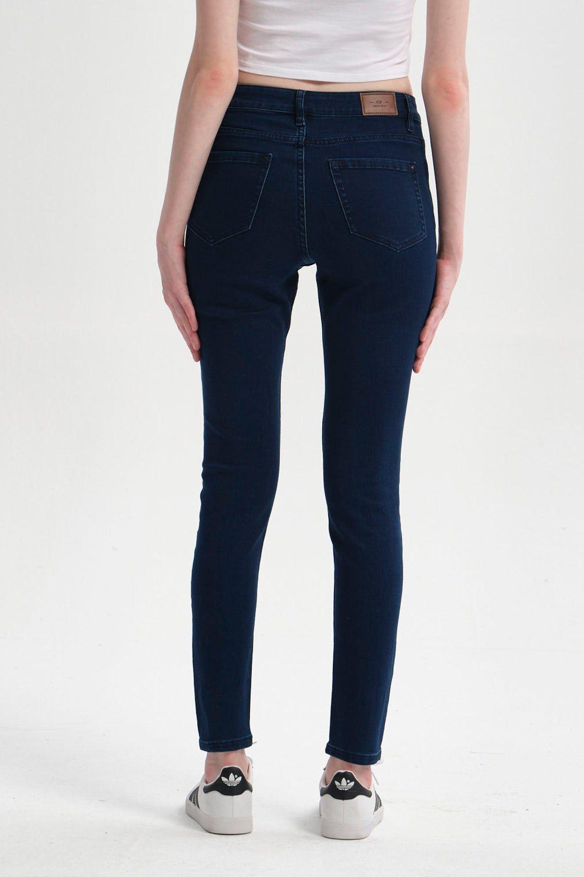 Jeans Mujer Super Skinny Emilia Azul Marino-2