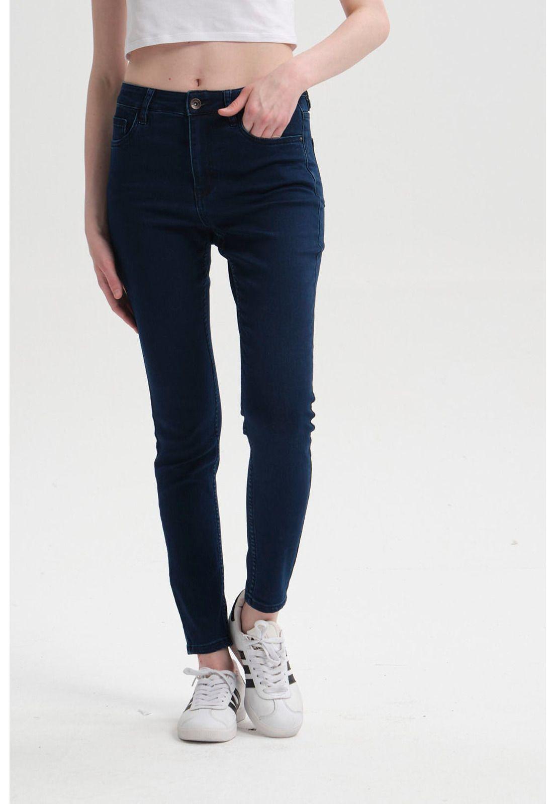 Jeans Mujer Super Skinny Emilia Azul Marino-0