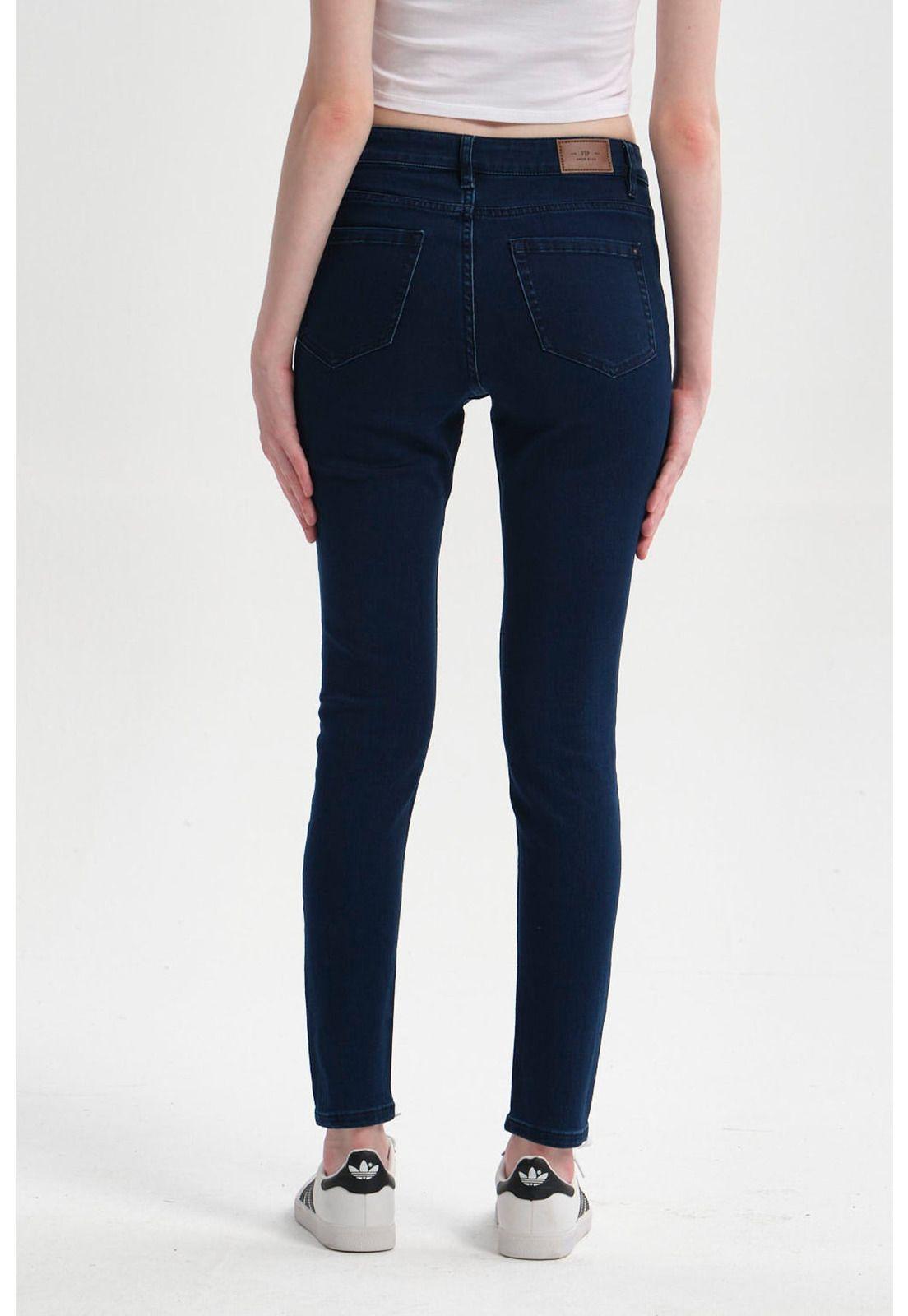 Jeans Mujer Super Skinny Emilia Azul Marino-2