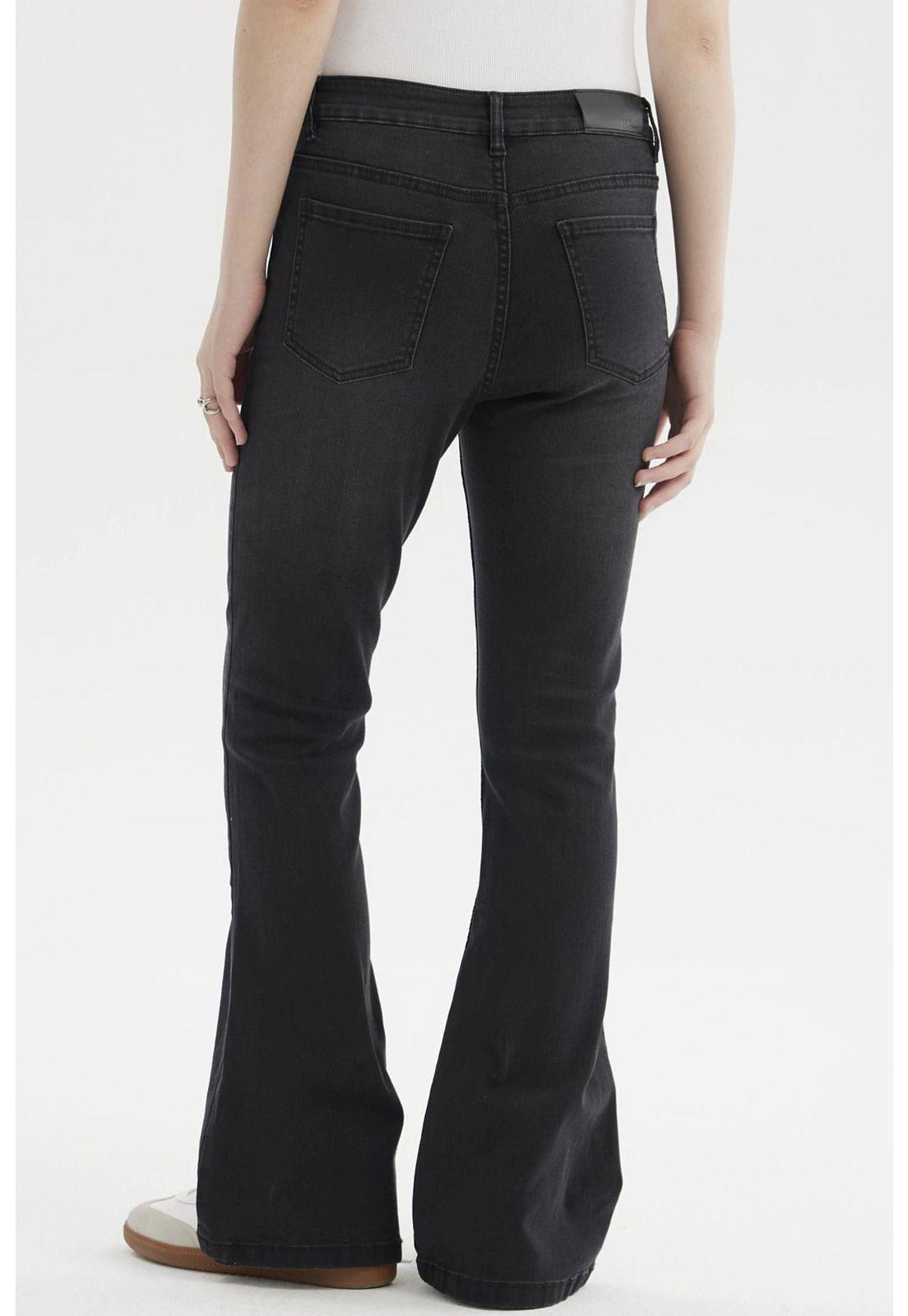 Jeans Mujer Flare Vale Negro-2
