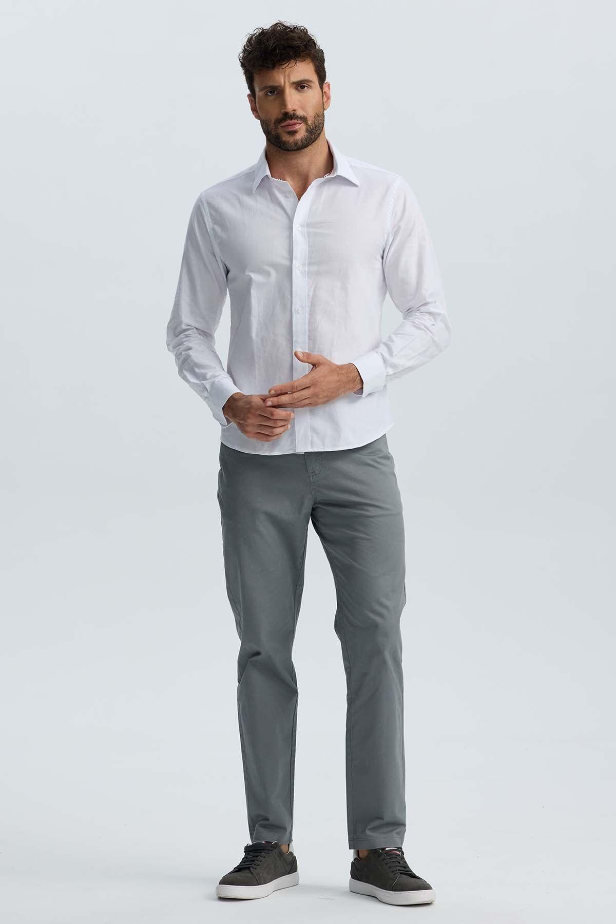 Camisa Hombre Oxford Premium Blanco-3