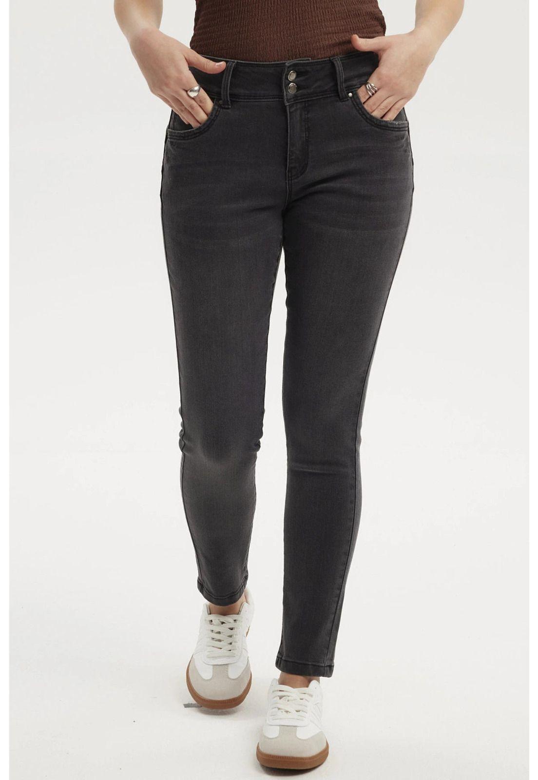 Jeans Mujer Skinny Kim Negro - ll-0