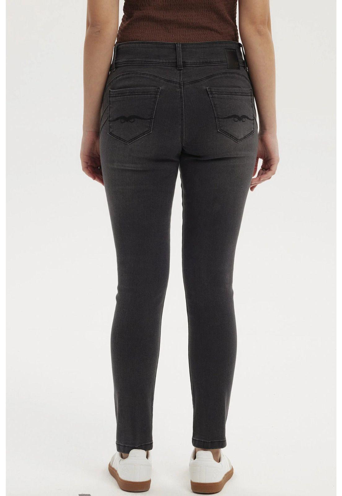 Jeans Mujer Skinny Kim Negro - ll-2