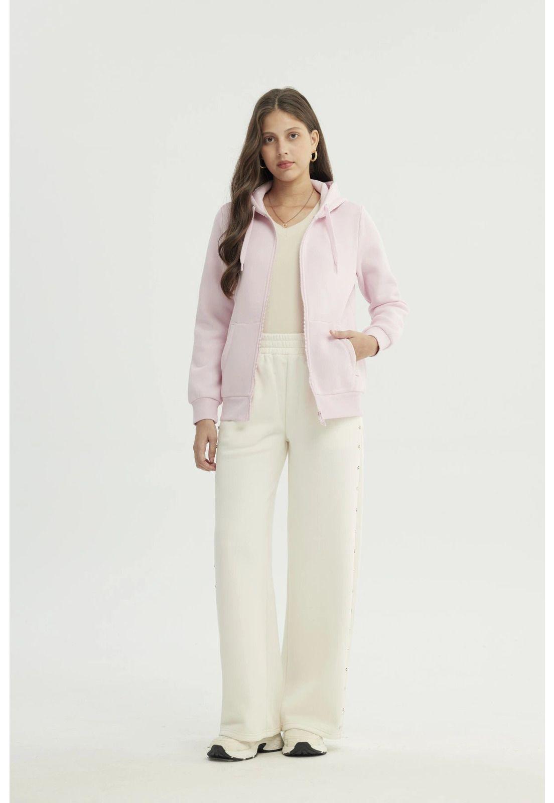 Polerón Mujer Slim Palo Rosa-3