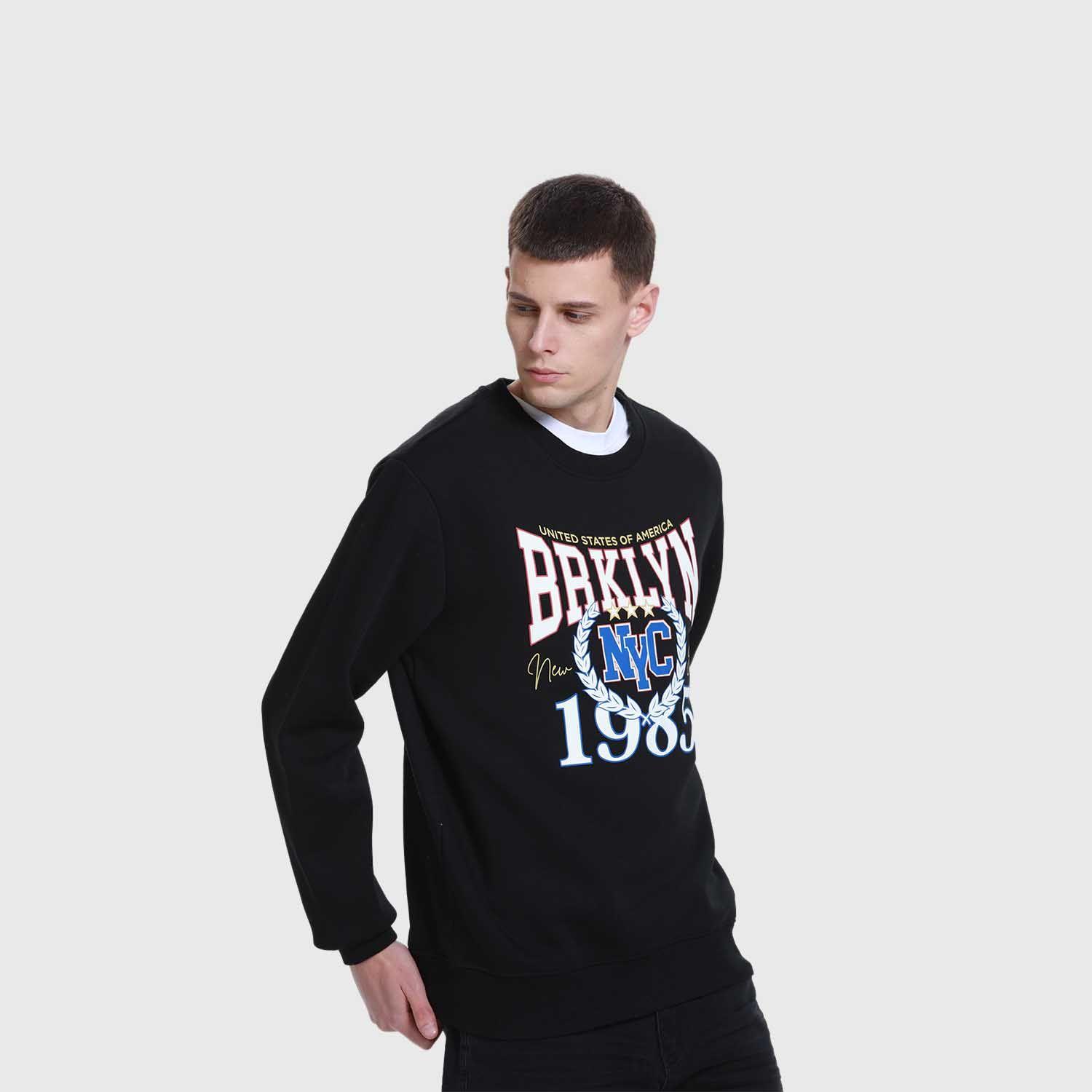 Polerón Hombre Print Posicional Negro Fsp Iv Fashion's Park-1