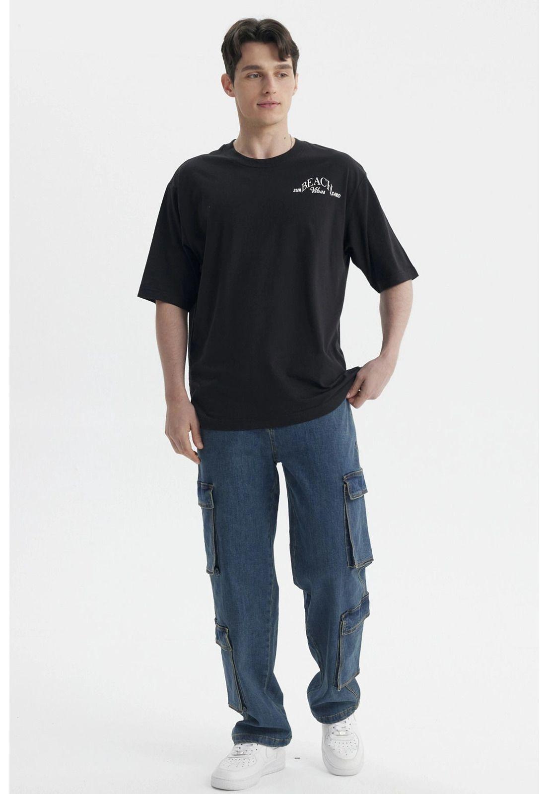 Jeans Hombre Doble Cargo Azul- ll-3