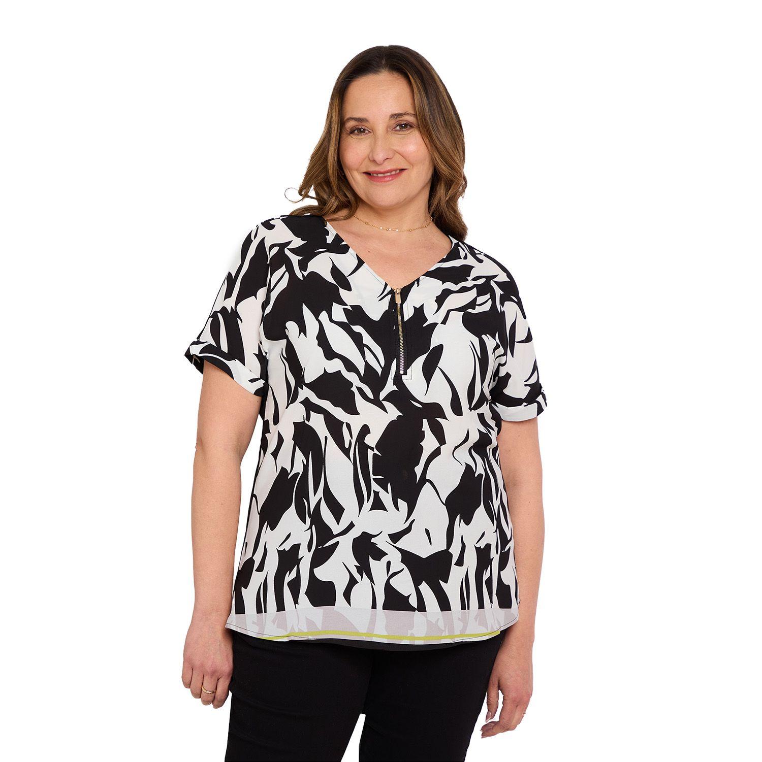 Blusa Mujer Rapport Negro Fashions Park-0